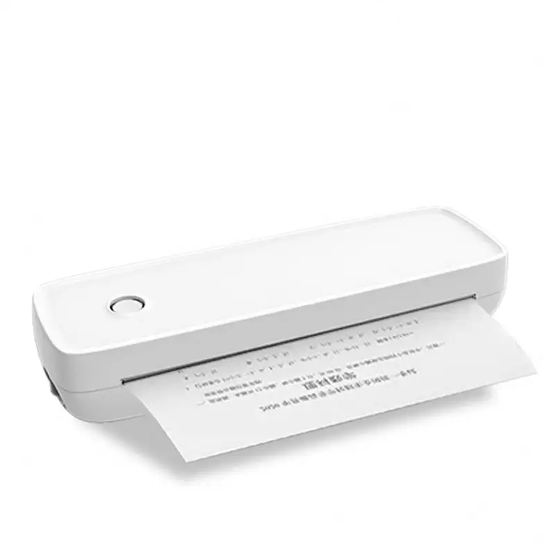 A80 Mini Mobile Office Compact stampante documento Blue tooth & USB No inchiostro senza stampa nastro A4 portatile stampante termica