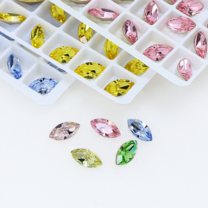 Strass in Vetro K9 a Forma di Occhio di <span class=keywords><strong>Cavallo</strong></span> Dongzhou, Perline di Cristallo Sciolte 3D all'Ingrosso per Nail Art, Gioielli Fai-da-Te e Accessori - Product Image 6