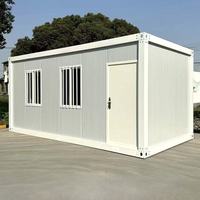 Maisons conteneurs mobiles préfabriquées de 20 pieds/40 pieds, adaptées à la construction de dortoirs résidentiels et de bureaux