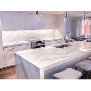 Armoire de <span class=keywords><strong>cuisine</strong></span> blanche en laque brillante, Design personnalisé, de luxe, armoire de <span class=keywords><strong>cuisine</strong></span> moderne avec Island, nouveau - Product Image 4