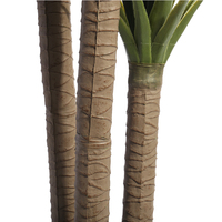 Vente en gros de plantes artificielles en plastique pour la décoration intérieure, bonsaï en chanvre, agave sisalana, arbre, plante, tronc en bois véritable, feuilles à haute simulation