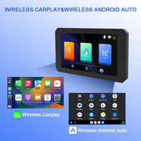 GPS Navigator Motor 5 Inci Tahan Air IP67 Layar Sentuh 1 Tahun Garansi Wireless CarPlay Android Auto Portabel