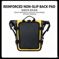 Sac de guidon de moto en PVC durable et étanche avec fixation multi-boucles pour les amateurs de moto tout-terrain, d'aventure, de camping et de voyage