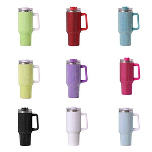 New 40oz Handle Ice Bar Thermos Cup 304 Stainless Steel Vacuum Insulated Tumbler Lid Straw <b>Flask</b> Business Gifts Eco-Friendly - Product Image 2