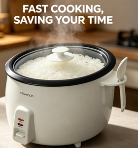 Olla Arrocera Automática <span class=keywords><strong>Kenwood</strong></span> con Recipiente Interior Antiadherente, Operación con un Solo Toque y Función para Mantener el Arroz Caliente para un Arroz Esponjoso Perfecto - Product Image 3