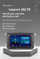 8 + 128GB Android 14 Autoradio pour VW Passat B6 B7 CC T5 Amarok Skoda Octavia2 Superb 2 Seat LeonJetta Golf 56 Multimédia GPS Navi