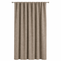Rideau en chenille solide 390 GSM, 100 % polyester, occultant élevé, 52*84 pouces, différents styles de suspension, couleurs et tailles personnalisables
