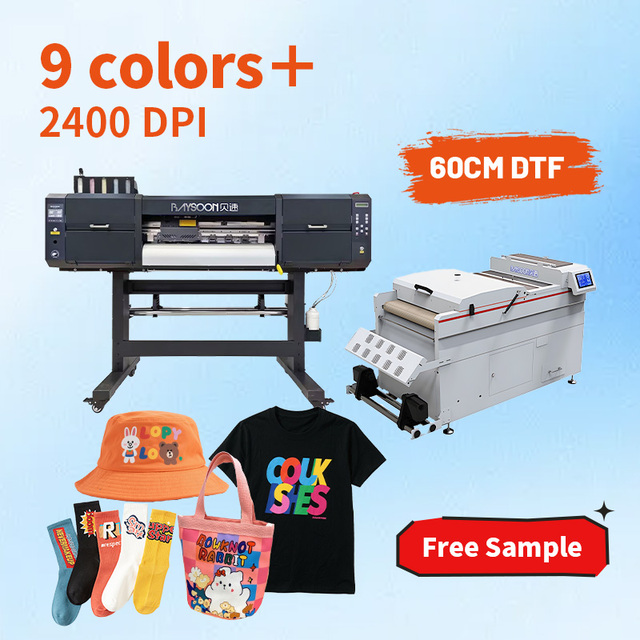 Baysoon BS-650 New High Speed Heat Transfer PET Film DTF Printer 60cm 65cm with Dual Four I3200-A1 Pigment Ink