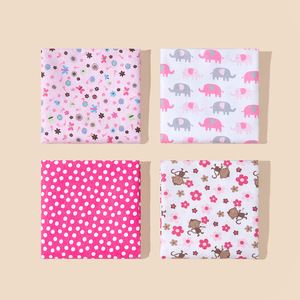 Ensemble <span class=keywords><strong>de</strong></span> couvertures pour bébé en <span class=keywords><strong>coton</strong></span> pur imprimé à une seule couche, motif <span class=keywords><strong>de</strong></span> dessin animé, quatre pièces, saison printemps - Product Image 3