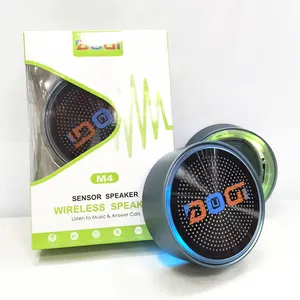 Mini Sensor Wireless Portable subwoofer stereo bass wireless Speakers with FM radio support TF/TWS Answer phone Speakers