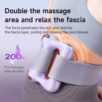 Pistolet de massage sans fil avec télécommande pour tout le corps, anneau de massage vibrant pour l'épaule, le cou, le mollet et les muscles abdominaux.