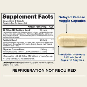 Richtek Odm/Oem Private Label Probiotica 20 Miljard Voedingssupplement Van <span class=keywords><strong>30</strong></span> Veggiecapsules - Product Image 2