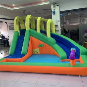 Casa hinchable de colores para niños, minicastillo hinchable para saltar