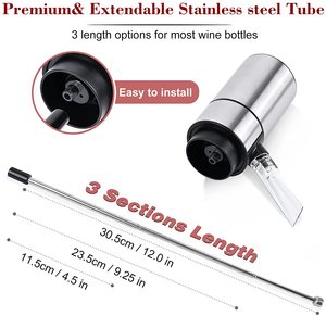 Sinowin Neuheiten Ein-Knopf-Smart-Elektrischer Dekanter-Pumpensatz Weinbelüfter Ausgießer Spender - Product Image 2