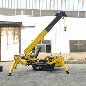 מנוף הידראולי נייד מיני, מנוע, כושר הרמה 3 טון, גובה הרמה 10 מטר, לעבודות בגובה רב, מחסן - Product Image 5