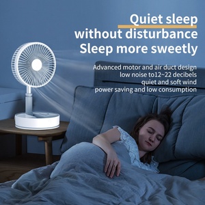<span class=keywords><strong>ADYSS</strong></span> P1000 Mini ventilateurs debout de bureau rotatifs pliants d'été électriques USB Rechargeable télescopique Sublimation blancs voiture - Product Image 6