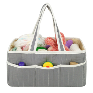 Organizador de Pañales de Nailon Grande, Portátil, con Asa Larga, Bolsa de Almacenamiento Multifuncional con Bolsillo Lateral <span class=keywords><strong>para</strong></span> Artículos Esenciales del Bebé - Product Image 4