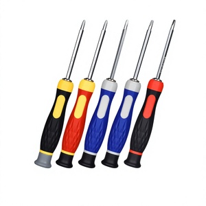 Precision <b>Screwdriver</b> Cross Phillips Interchangeable Bit Anti-Slip Handle Chrome Finish Plastic Handle Individual Tool - Product Image 5