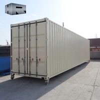Conteneur maritime High Cube de 40 pieds, certifié ISO CSC, conteneur de stockage de marchandises sèches avec acier Corten