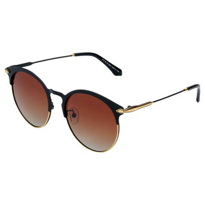 VILLARROBLEDO Lunettes de soleil polarisées pour femmes, style monture ronde en corne - Product Image 1