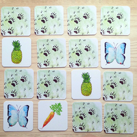 Póster de patrones de pintura de dibujos animados personalizable, papel offset diseñado en fábrica con tarjetas de afirmación de diálogo curativo
