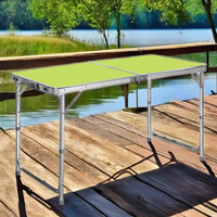 Table et chaises pliantes d'extérieur en aluminium pour le camping Table de pique-nique pliante