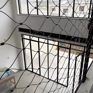 2.5mm Đường kính dây thép lưới linh hoạt vườn hàng rào Net Đồng bằng công nghệ ban công cầu thang chiều cao chống rơi an toàn Net cắt - Product Image 6