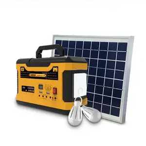 Système de stockage d'énergie solaire led, haute efficacité pour panneau solaire, kit de secours avec onduleur pour usage domestique