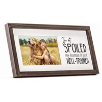 Je ne suis pas gâté pattes de chien en bois mur Art signes chien de compagnie propriétaire cadeaux rustique bois signe bois rustique cadres rustiques chambre décor