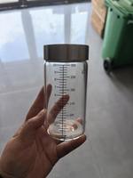 Bocal de conservation alimentaire en verre borosilicate LOGO, sans BPA, étanche, avec échelle graduée, hermétique et durable, pour jus et boissons