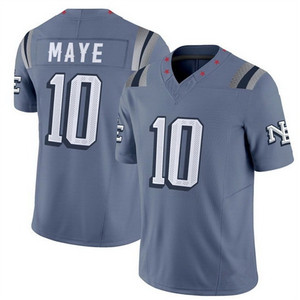 Maillots de football des rivalités de la Nouvelle-Angleterre 10 Drake Maye 12 Tom Brady 8 Diggs Carbon Fashion Stitched USA Football Team Jersey Shirt - Product Image 3