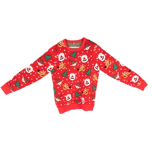 <span class=keywords><strong>Pull</strong></span> de Noël moche col rond flocon de neige Santa Renne Animal drôle <span class=keywords><strong>pull</strong></span> de Noël moche - Product Image 1