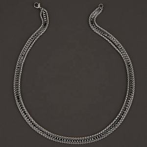 Collar de acero inoxidable para mujer al por mayor, cadena de tenis de acero de titanio, accesorios impermeables estilo INS - Product Image 2