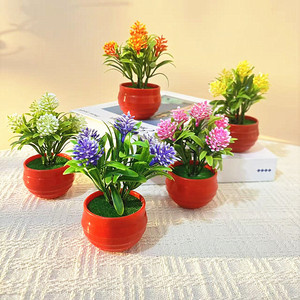 Mini Bonsái Artificial en Maceta, Planta Artificial de Plástico de Alta Simulación, Tamaño Mini para Decoración de Hogar, Oficina y Escritorio - Product Image 3