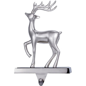 Modern Christmas Vintage Deer Reindeer Brass Antlers Weighted Metal <strong>Stocking</strong> <strong>Holder</strong> for <strong>Stocking</strong> Mantle Factory - Product Image 3