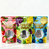 Sacs d'emballage en aluminium laminé personnalisés OEM avec fermeture éclair, pour fruits lyophilisés, Mylar, pour raisins, baies, aliments