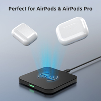 Chargeur sans fil 10W pour téléphones, support de charge sans fil pour iPhone, pour Samsung, chargeur sans fil avec câble USB 5V 2A