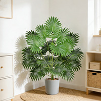 Plante Artificielle Verte en Pot, Réaliste, Style Nordique, Tournesol, Palmier, Faux Arbre pour Ornement de Sol, Aménagement Paysager de Jardin