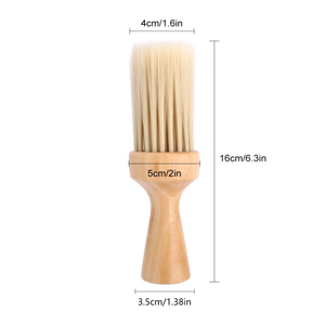 Cepillo para Polvo de Cuello de Barbero con Cerdas Suaves, Mango de Madera con Logotipo Personalizado, Cepillo de Limpieza para Salón - Product Image 2