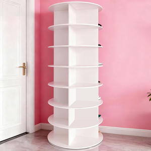 Multifunctional 360 Rotating Display <strong>Rack</strong> Bedroom Living Room <strong>Shoe</strong> Cabinet Pvc <strong>Storage</strong> Holders Bag <strong>Rack</strong> <strong>Shoe</strong> <strong>Racks</strong> For Home - Product Image 1