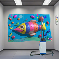 Impresora de inyección de tinta automática de gran oferta de fábrica, máquina de impresión mural de pared para Decoración