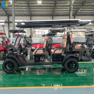 Voiturette de <span class=keywords><strong>golf</strong></span> électrique tout-terrain 6 places 48V en acier pour visites touristiques, véhicule porteur pour aéroport - Product Image 6