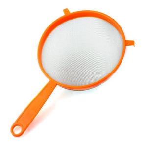 <b>Plastic</b> Edged Aluminum <b>Mesh</b> Strainer Set Round Hole Liquid Filter For Oil Soy Milk Baking Tools Complete Sizes - Product Image 5