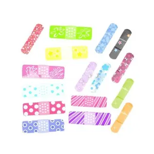 Children Plaster Cartoon Printing Plasters With Tin Box Kawaii Children Bandage Adhesive Plaster