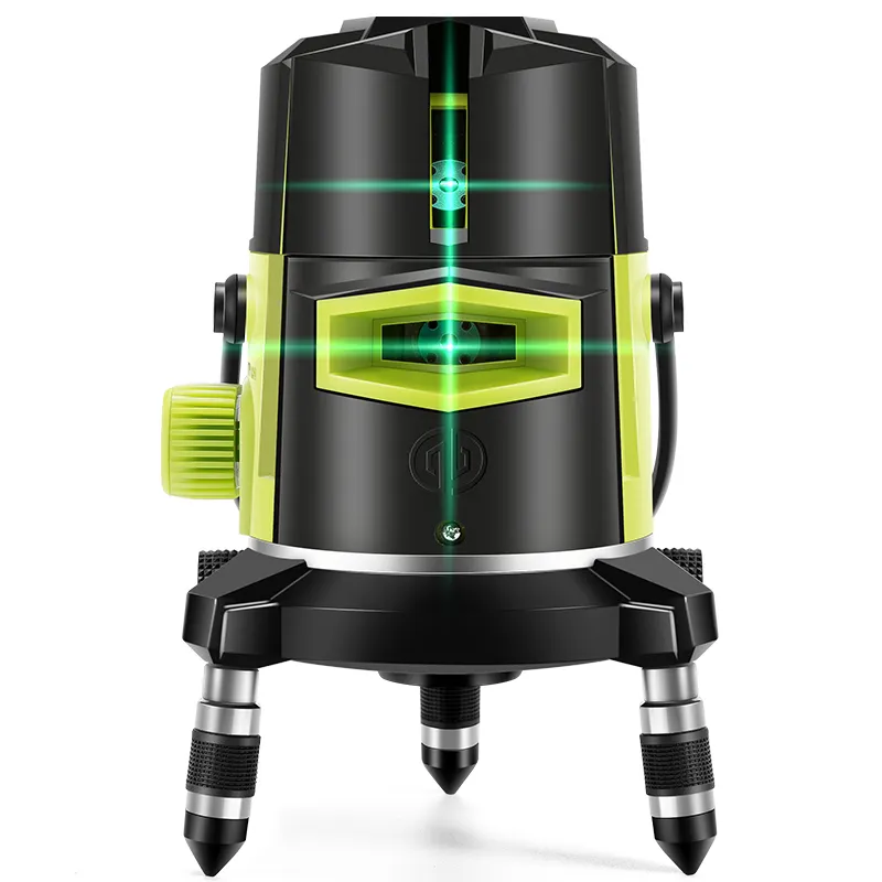 Level Laser hijau pabrik Tiongkok profesional portabel 2 /3 /5 garis horisontal dan vertikal murah tingkat Laser