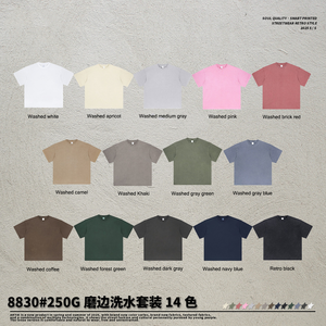 Completo Estivo 2025 da <span class=keywords><strong>Uomo</strong></span>: Set Casual Vintage con Maglietta a Maniche Corte e Pantaloncini Effetto Lavato e Sfilacciato, Stile Street per Coppie - Product Image 4