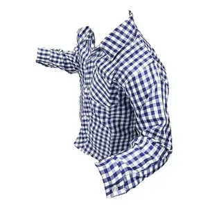 Chemise à carreaux à manches longues pour enfants, tenue de scène, impression numérique, col italien, taille unique - Product Image 3
