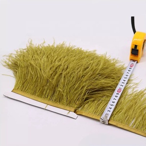 Bán Buôn Đà Điểu Lông Rìa Ribbon Trim Tua Nhuộm Mô Hình Tùy Chỉnh Màu Sắc Lớp Cho Quần Áo - Product Image 6