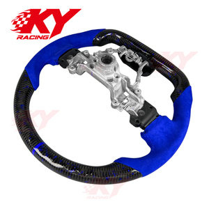 Volante Deportivo Personalizado de Cuero y Fibra de Carbono para Subaru WRX STI Sport LEVORG 2013-2021, Accesorios para Automóviles - Product Image 4