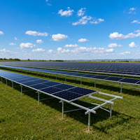 Système de montage au sol pour panneaux solaires en aluminium CHIKO, support solaire au sol, système de montage solaire T2VC, OEM personnalisé